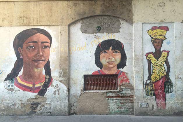 côté alternatif de Barcelone: peintures murales